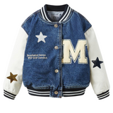 Ster Sterren Paillette Strijk Embleem Patch Zwart samen met de witte en goudkleurige variant op een baseball jasje