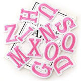 Wit Roze Alfabet A Tot En Met Z Letter Strijk Patches