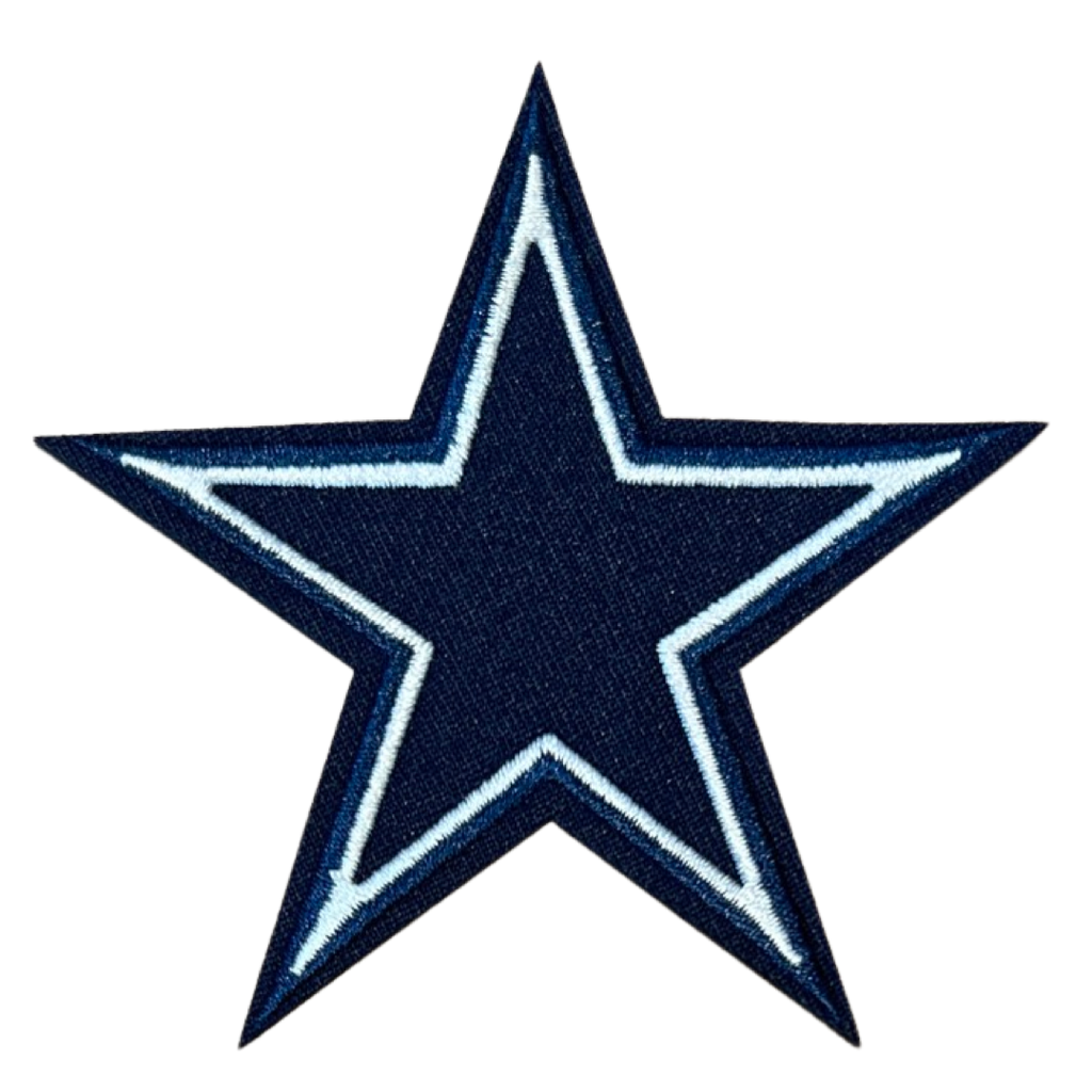 Ster Strijk Embleem Patch Donker Blauw