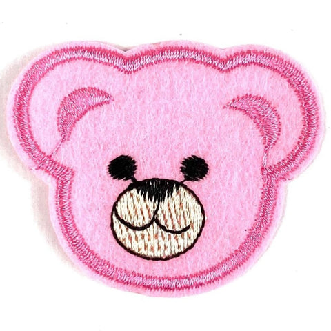 Teddy Beer Strijk Embleem Patch Licht Roze