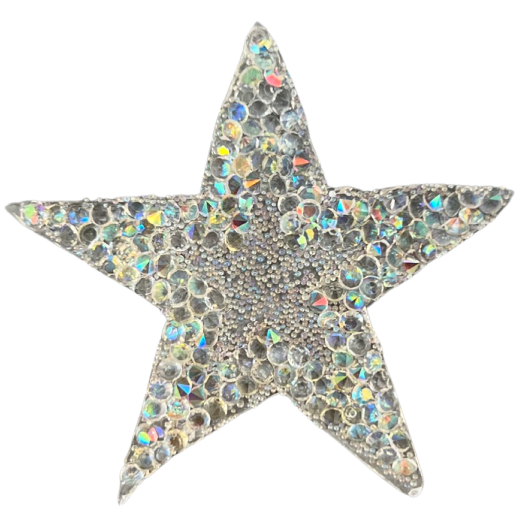 Ster Strass Ster Patch Doorzichtig Wit