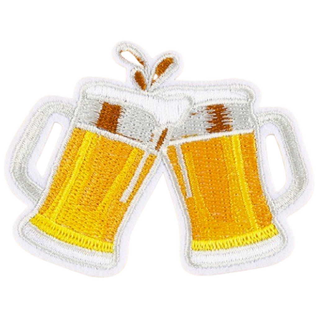 Strijk Embleem Patch Bier Bierglazen Bierpul Biertje Pils Pilsje