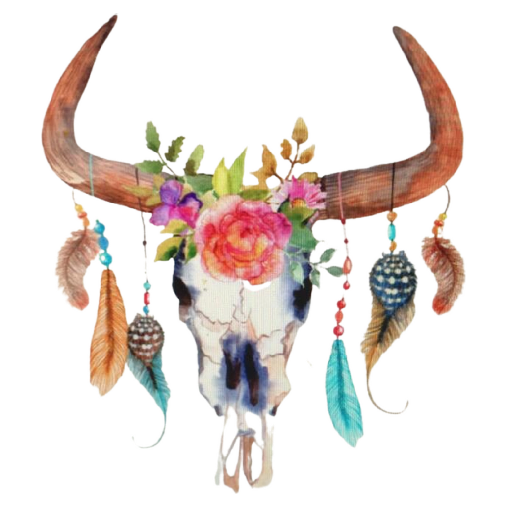 Skull Bull Bizon Veren Tooi Strijk Applecatie