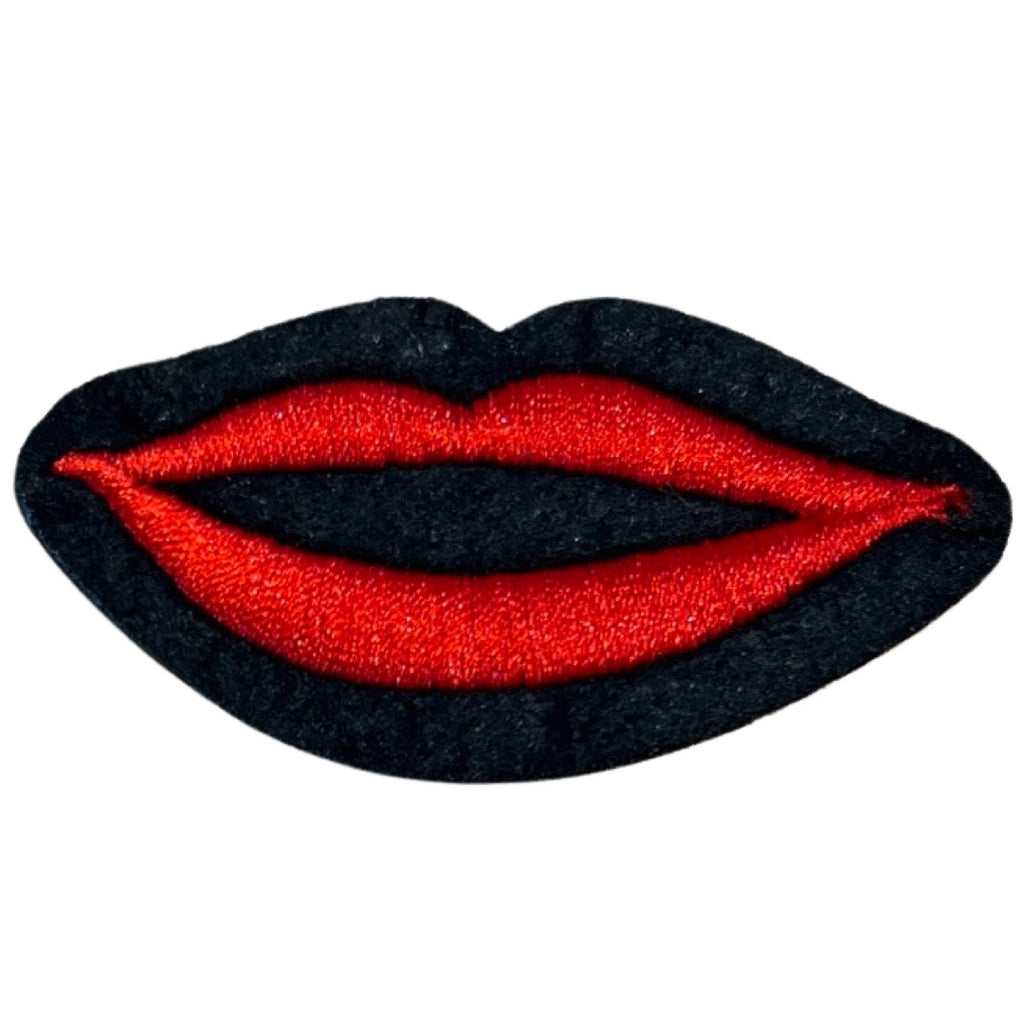 Mond Rode Lippen Op Naai Patch