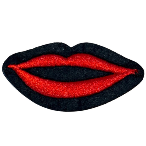 Mond Rode Lippen Op Naai Patch