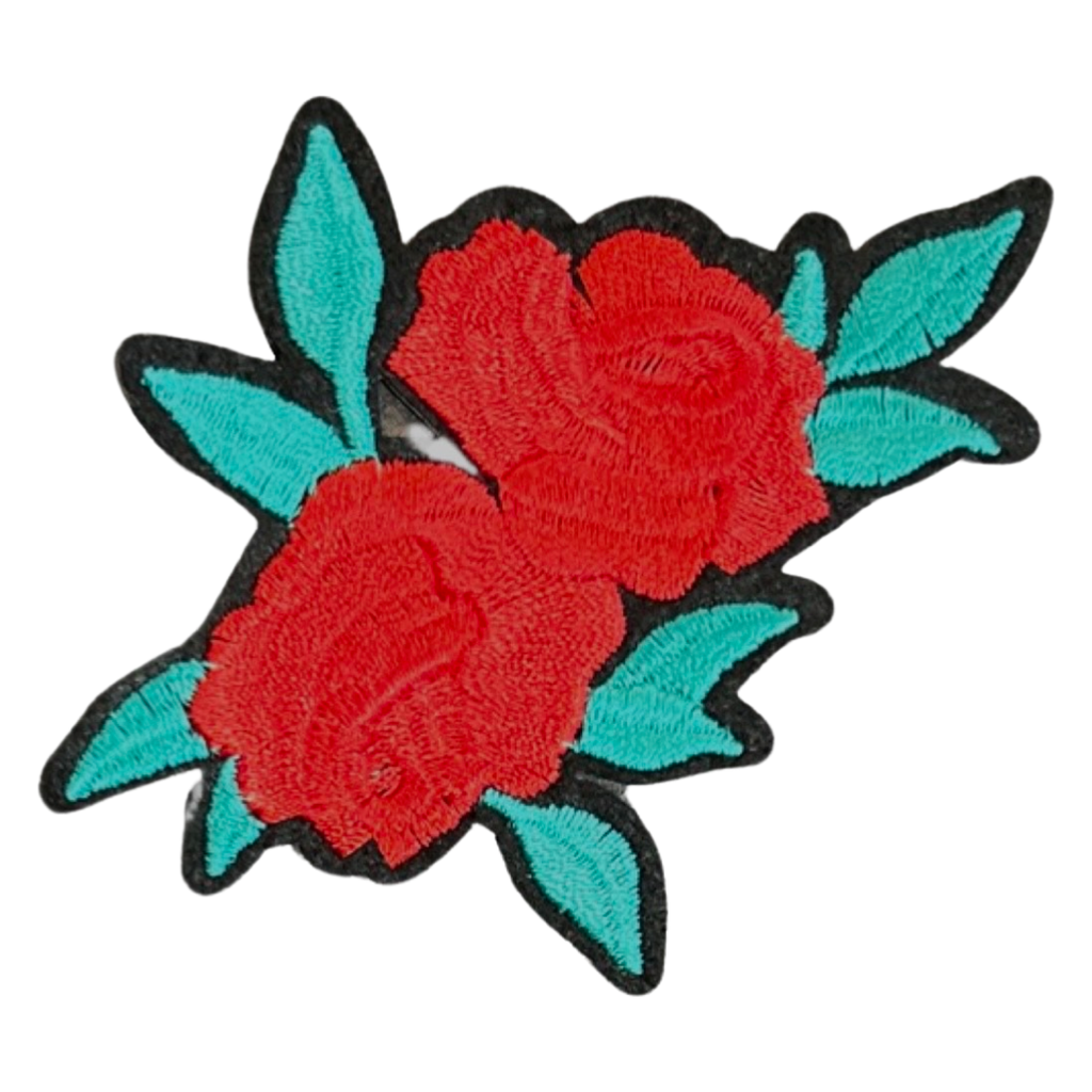 Roos roosjes Rozen Blad Strijk Embleem Patch L