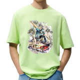 Skater Skateboarder Skateboarding XXL Strijk Applicatie groen shirt