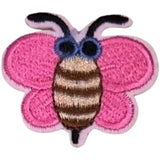 Bij Bijtje Strijk Embleem Patch Licht Roze