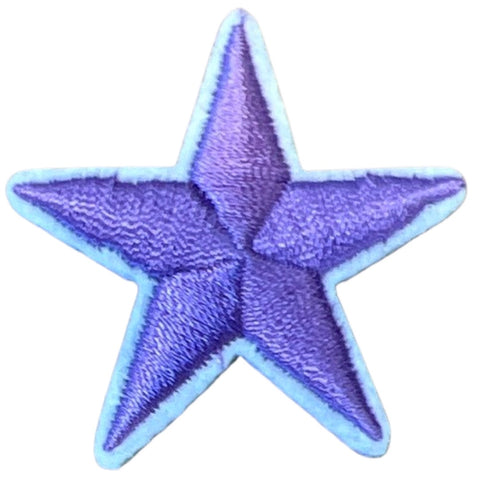 Ster Sterretje Strijk Embleem Patch Lila