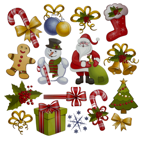 Kerst Kerstmis Figuren Strijk Applicatie