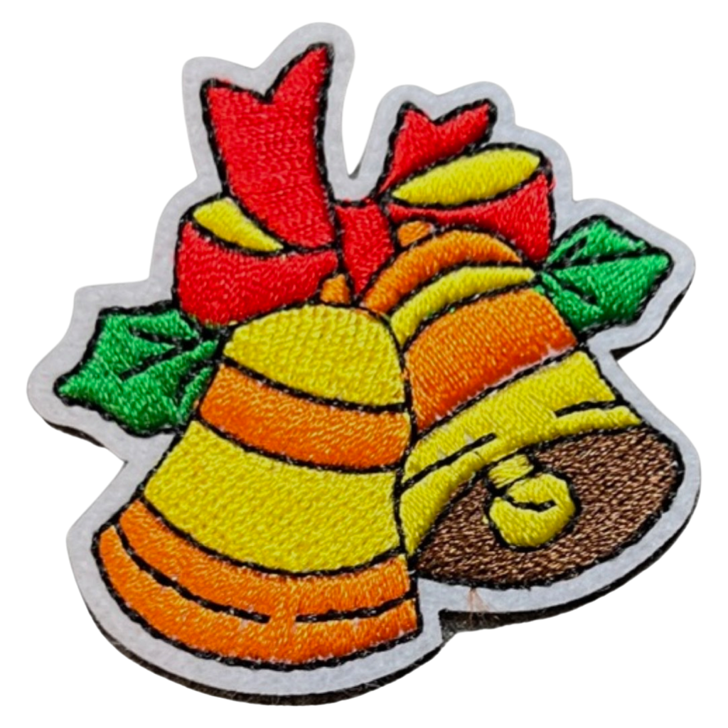 Kerst Klokken Kerstklok Jingle Bells Strijk Embleem Patch