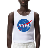 Nasa Embleem Strijk Full Color Applicatie Large op een wit hemd