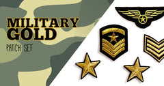 Pimp je Bomberjack met deze Coole Military Gold Patches