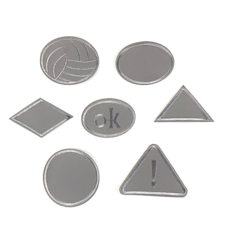 Reflecterende strijk patches