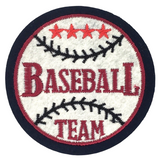 Baseball Team Tekst Strijk Embleem Patch