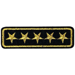 Military Vijf Rangsterren Strijk Embleem Patch