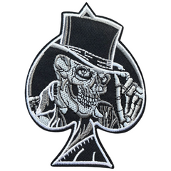 Schoppen Aas Poker Strijk Embleem Patch