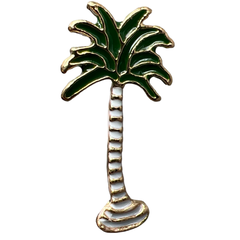 Palmboom Witte Stam Emaille Pin