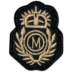 Letter M College Strijk Embleem Patch