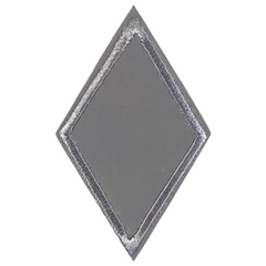 Reflecterende Ruitvormige Grijs Strijk Embleem Patch