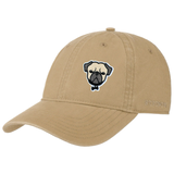 Mops Hond Honden Strijk Embleem Patch op een beige cap