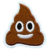 Poep Drolletje Emoji Strijk Embleem Patch