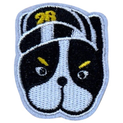 Bulldog Hond Met Pet Strijk Embleem Patch