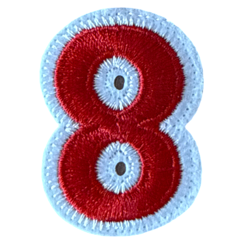 Patch om op te strijken – getal 9-25 x 32 mm Patch om op te strijken – getal 9-25 x 32 mm
