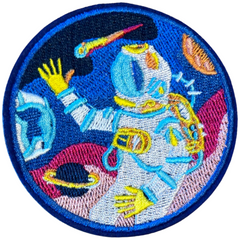 Astronaut Ruimte Helal Strijk Embleem Patch