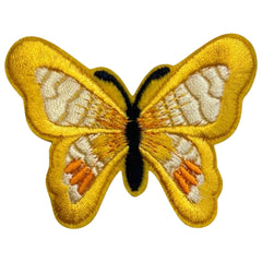 Vlinder Geel Strijk Applicatie Embleem Patch