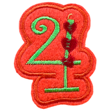 Cijfer Nummer 4 Strijk Embleem Patches Multicolor