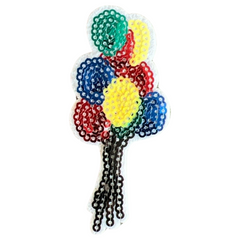 Ballonnen Paillette Strijk Embleem Patch
