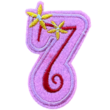 Cijfer Nummer 7 Strijk Embleem Patches Multicolor