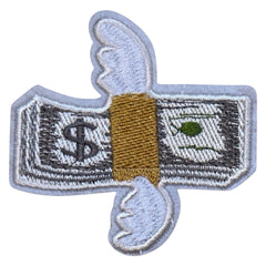 Dollar Briefjes Met Vleugels Strijk Embleem Patch