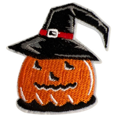 Halloween Pompoen Heks Muts Strijk Embleem Patch