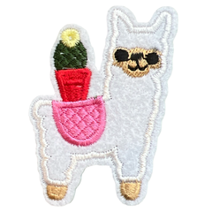 Alpaca Lama Cactus Strijk Embleem Patch