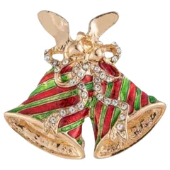 Kerstklokken Bells Kerst Broche Sierspeld
