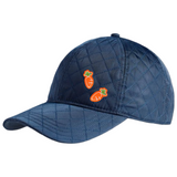 2 maal de Wortel Peen Strijk Embleem Patch Oranje op een blauwe cap