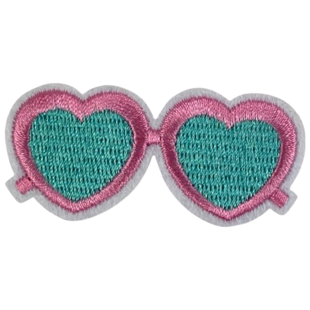 Bril Roze Hartjes Montuur Strijk Embleem Patch