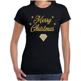 Diamant Glitter Champagne Strijk Embleem Patch op een zwart t-shirt met Gou glitter tekst