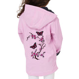 Bloesem Bloemen Tak Strijk Embleem Patch Donker Roze