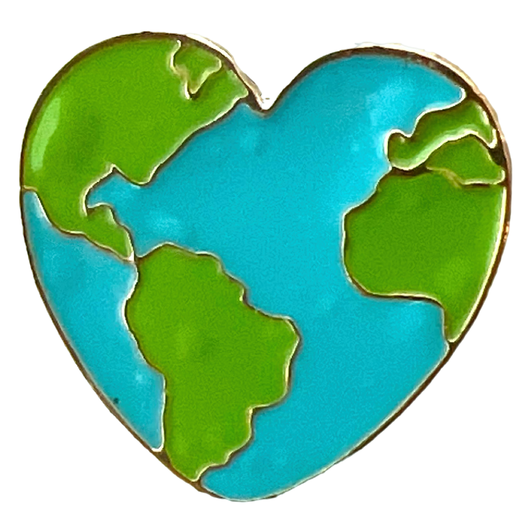 Aarde I Love Earth Emaille Pin