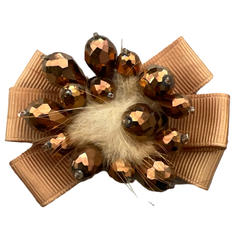 Pompom Strik Opnaai Fashion Part Brons