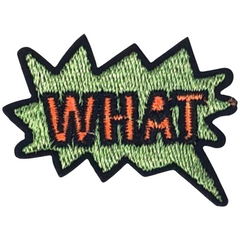 What Tekstwolkje Comic Style Strijk Embleem Patch