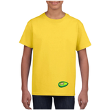 Avocado Strijk Embleem Patch o peen geel t-shirt