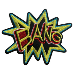 Bang Comic Style Tekst Strijk Embleem Patch