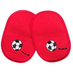 Knie Elleboog Strijk Stukken Patch Set Voetbal Rood