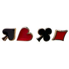 Kaartenspel Emaille Pin Set Schoppen Ruiten Harten Klaveren Pin Set