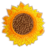 Zonnebloem strijk Patch Embleem