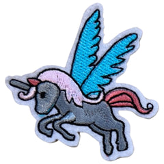 Eenhoorn Met Vleugels Strijk Embleem Patch